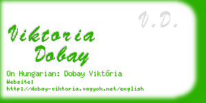 viktoria dobay business card